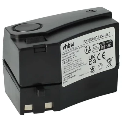 Afbeelding van vhbw 1 x accu, compatibel met Kärcher K55 Pet, Pet Plus stofzuiger, zwart (2000 mAh, 4,8 V, NiMH)
