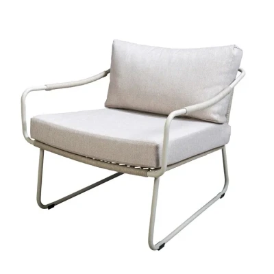 Afbeelding van Moledo lounge chair aluminium salix/rope salix/flax beige AW Yoi