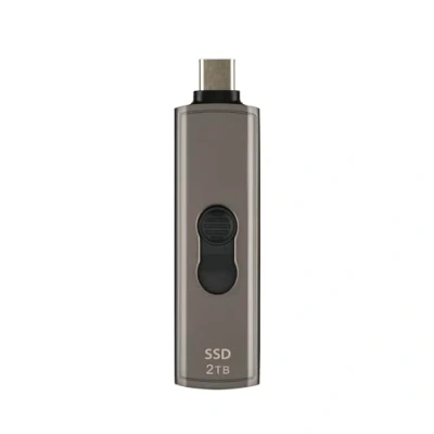 Afbeelding van Transcend ESD330C 2 TB Externe SSD harde schijf USB C 10Gbps Grijs bruin TS2TESD330C