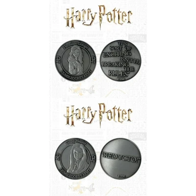 Afbeelding van Harry Potter Verzamelobject Collectable Coins Dumbledore&#039;s Army Hermione &amp; Ginny Limited Edition Set van 2 Grijs