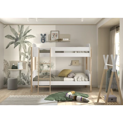 Afbeelding van LUCEVI Kiddy Stapelbed 90x200cm Wit