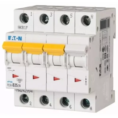Afbeelding van Eaton krachtgroep 3 polignul 25A B karakteristiek PLS6 B253N