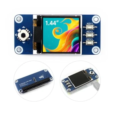 Afbeelding van Waveshare 1,44 inch LCD display hoed 128 x Pixel SPI Interface Direct Pluggable Onto Raspberry Series Boards Voorbeelden voor Pi/Arduino/STM32 Driver ST7735S
