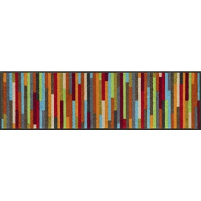 Afbeelding van wash+dry Tapijt, Mikado Stripes 35 x 120 cm, binnen en buiten, wasbaar