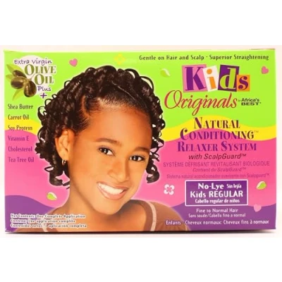 Afbeelding van Africa&#039;s Best Kids Originals Natural Conditioning Relaxer Kit 1 Complete behandeling