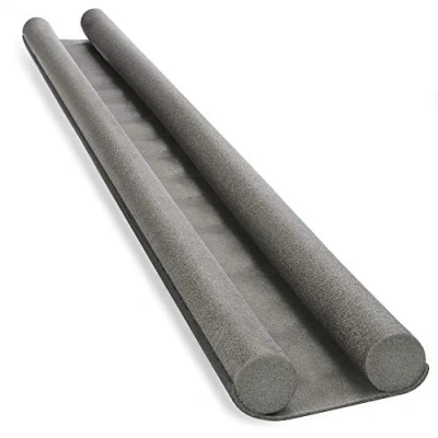 Afbeelding van COM FOUR® Windscherm voor de deur deurafdichting onderaan winddicht dubbele afdichting tocht en geluidsbescherming 86 cm