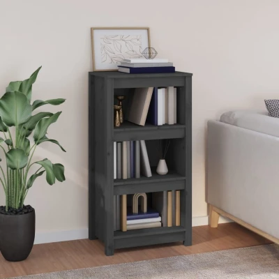 Afbeelding van Boekenkast 50x35x97 cm massief grenenhout grijs