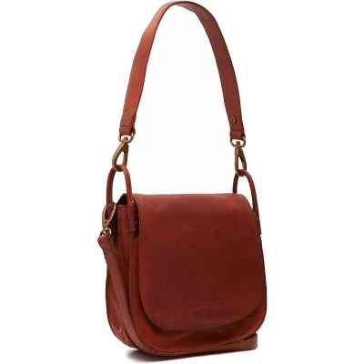 Afbeelding van The Chesterfield Brand Leren Schoudertas Cognac Sumatra Black Label