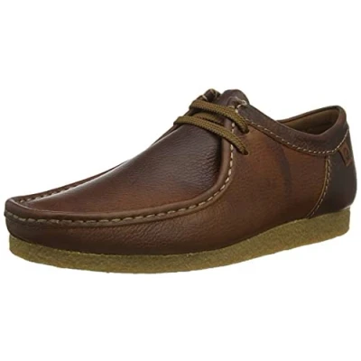 Afbeelding van Clarks Shacre II Run Oxford stof voor heren, Tan Tumbled