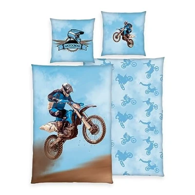 Afbeelding van Klaus Herding GmbH 2 delig beddengoed Motocross 135 x 200 cm 100% microvezel