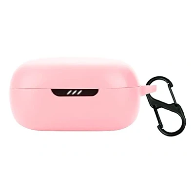 Afbeelding van Giopuey Siliconen hoes voor JBL Live Pro 2 TWS Ultradun en dun zacht hoesje Anti val Niet gemakkelijk vuil Roze