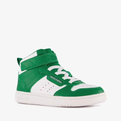 Afbeelding van Skechers Quick Street jongens sneakers groen wit Maat 27 Uitneembare zool