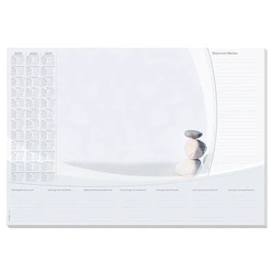 Afbeelding van Sigel Si Ho370 Bureauonderleggers 59,5X41Cm 30 Vel Met Kalender Harmonie