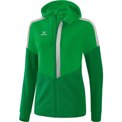 Afbeelding van Squad trainingsjack met capuchon dames fern green/smaragd/ silver grey