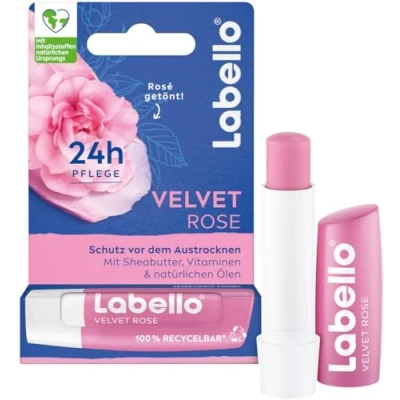 Afbeelding van Labello Velvet Rosé Lipverzorging 4,8 g Hydratatie &amp; Zachte Roze Glans