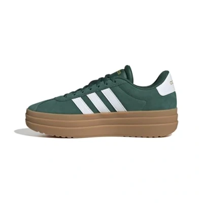 Image de adidas Femme VL COURT BOLD SHOES, Collegiate Green/Cloud White/Gold Metallic, 41 1/3 EU