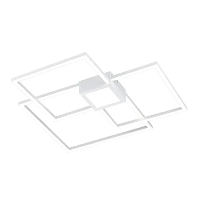 Afbeelding van Trio leuchten LED Plafondlamp 38W Natuurlijk Wit 4000K Dimbaar Vierkant Aluminium