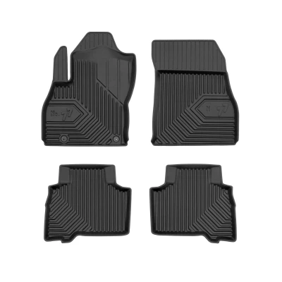 Afbeelding van FROGUM No. 77 77409477 Vloermatset Rubber voor en achter 4 Zwart Op maat gemaakt FIAT: Qubo