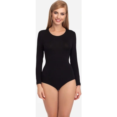 Afbeelding van Merry Style BD109 Body met lange mouwen voor dames, zwart.