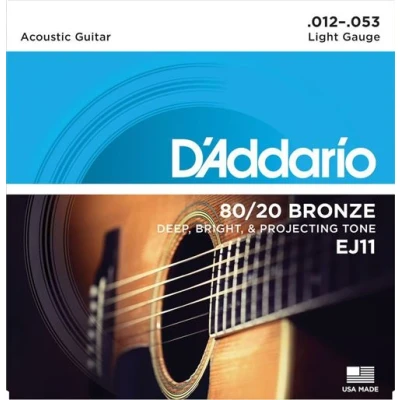 Image de D&#039;Addario 80/20 bronze EJ11 Light 12 53