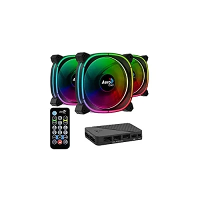 Image de AeroCool Astro 12 Pro Kit de ventilateur d&#039;armoire système 120 mm