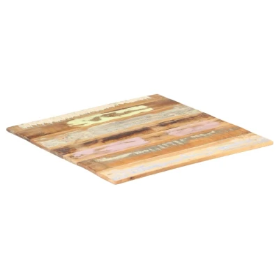 Afbeelding van Tafelblad vierkant 15 16 mm 70x70 cm massief gerecycled hout