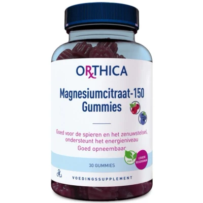 Afbeelding van Orthica Magnesiumcitraat 150 gummies 30