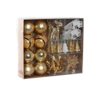 Afbeelding van Kerstballen Home ESPRIT Gouden Polyethyleen 28 x 6 24 cm (55 Onderdelen)