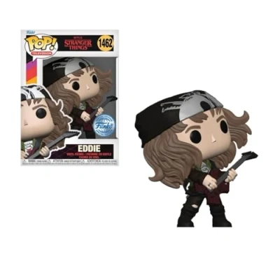 Afbeelding van Funko Pop! Stranger Things 4 Eddie with Guitar (Finale) Metallic Exclusive