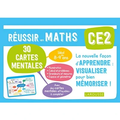 Afbeelding van Mathématiques CE2 Mes cartes mentales: Réussir en maths