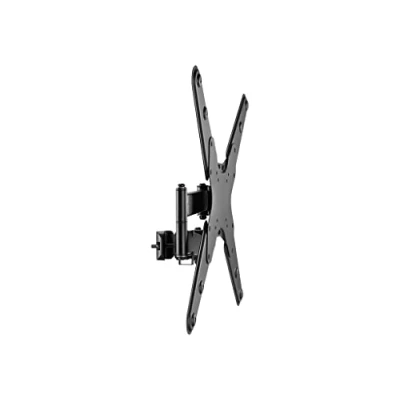 Afbeelding van Neomounts FL40 450BL14 full motion TV beugel 32 55&quot; montage op Ø28 50 mm paal kantelen zwenken roteren zwart