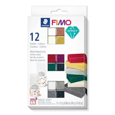 Afbeelding van FIMO EFFECT SET MET 12 HALVE BLOKKEN