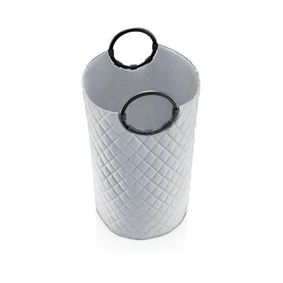 Afbeelding van Reisenthel Loophome L Wasmand Opbergmand 65 Frame Rhombus Lichtgrijs