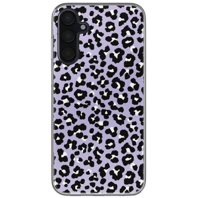Afbeelding van imoshion hoesje Geschikt voor Samsung Galaxy A35 Siliconen Design Meerkleurig / Leopard Lilac