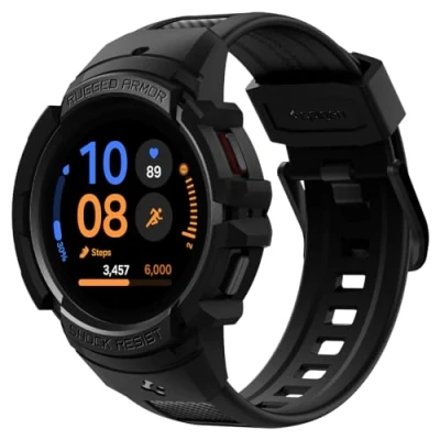Afbeelding van Spigen Rugged Armor™ Pro Case voor de Samsung Galaxy Watch 4 / 5 40 mm Black