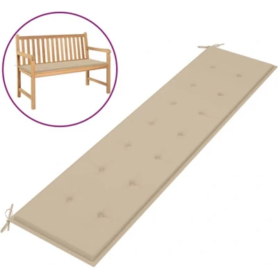 Afbeelding van Tuinbankkussen 200x50x3 cm oxford stof beige