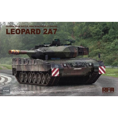 Afbeelding van 1:35 Rye Field Model 5108 German Main Battle Tank Leopard 2 A7 Plastic Modelbouwpakket