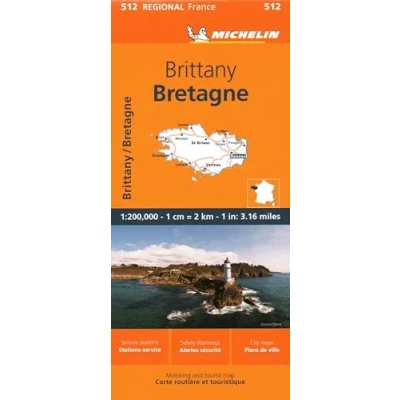 Afbeelding van Brittany Michelin Regional Map 512