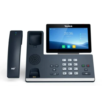 Image de Yealink SIP T58W PRO Téléphone VoIP avec Interface Bluetooth ID d&#039;appelant 10 parties capacité d&#039;appel v2 SRTP RTCP XR VQ RTCPXR gris classique