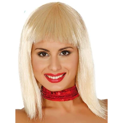 Afbeelding van Fiestas Guirca Blonde bob pruik Carnaval accessoires Pruiken