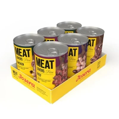 Afbeelding van 24x 400g Josera Meatlovers Pure Mix (4 soorten) nat hondenvoer