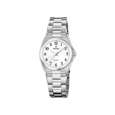 Afbeelding van Festina Mineralglas Horloge, Dames, Maat: One Size, Silberfarben/weiß