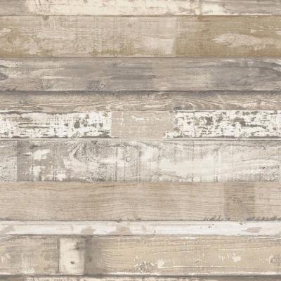 Afbeelding van Homestyle Behang Old Wood bruin en beige