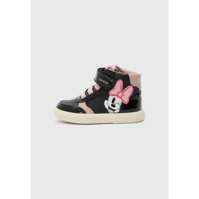 Afbeelding van Geox Disney Classic Gisli Sneakers hoog voor kinderen, Maat: 27, Black/old rose Imitatieleer/ textiel
