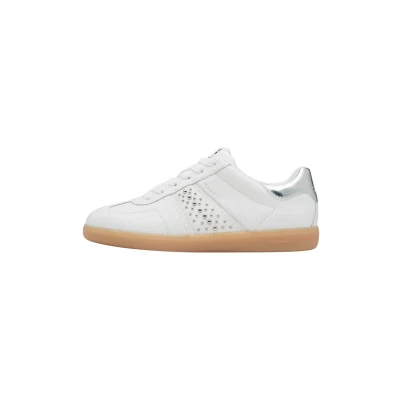 Afbeelding van Tamaris Dames 1 23824 44 Sneakers voor dames, Wit/Zilver, 38 EU