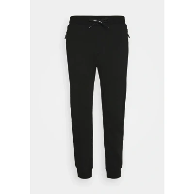 Afbeelding van Armani Exchange heren Tapered fit joggingbroek met ritszakken in de kleur Zwart, maat: S