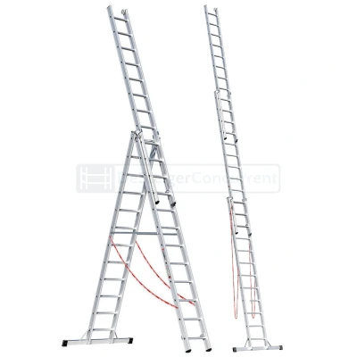 Afbeelding van Euroline 3 delige Reformladder 3x12 Sporten