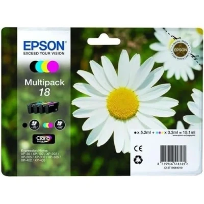 Image de Epson 18 Noir Cyan Magenta Jaune (c13t18064022)