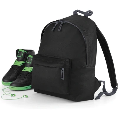 Afbeelding van Junior Fashion Backpack/Rugzak BagBase 12 Liter Black