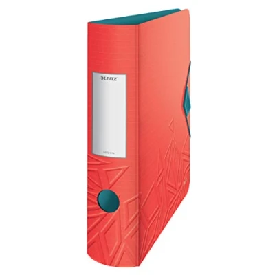 Afbeelding van Leitz 180 Active Urban Chic PP Ordner voor 500 Vel Map A4 Documenten Rugbreedte Van 82 mm Rood